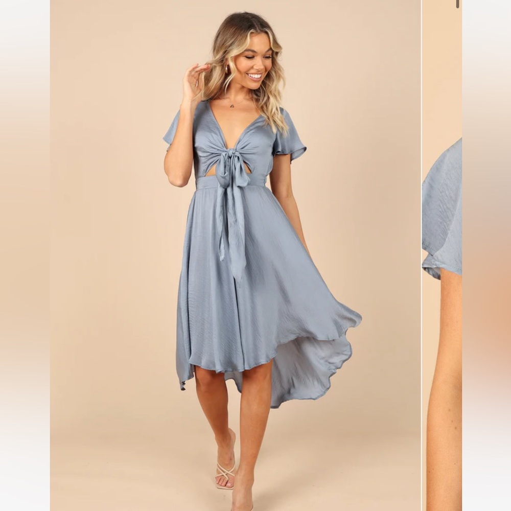 Petal & Pup AMANDA HI LO TIE FRONT DRESS